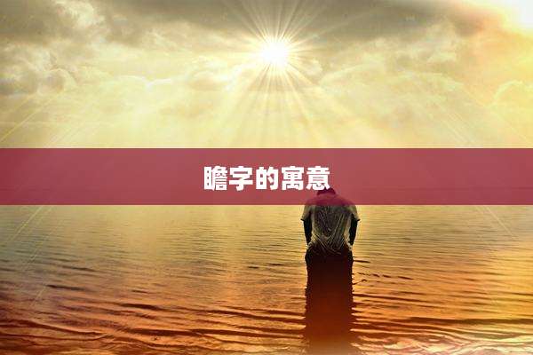 瞻字的寓意