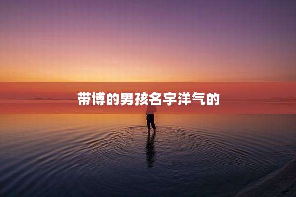带博的男孩名字洋气的