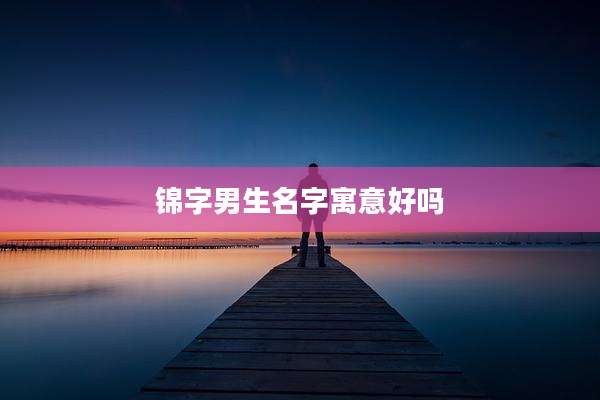 锦字男生名字寓意好吗
