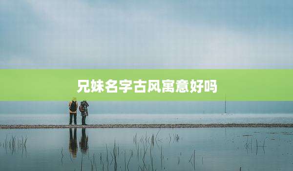 兄妹名字古风寓意好吗