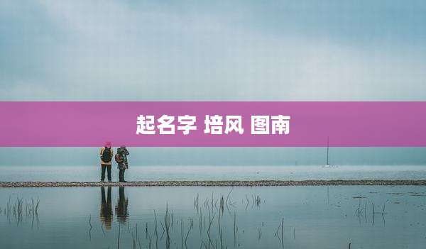 起名字 培风 图南