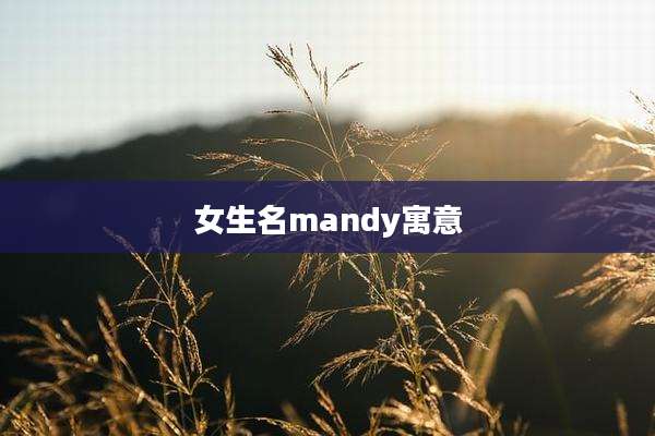 女生名mandy寓意