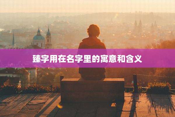 臻字用在名字里的寓意和含义