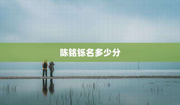 陈铭铄名多少分