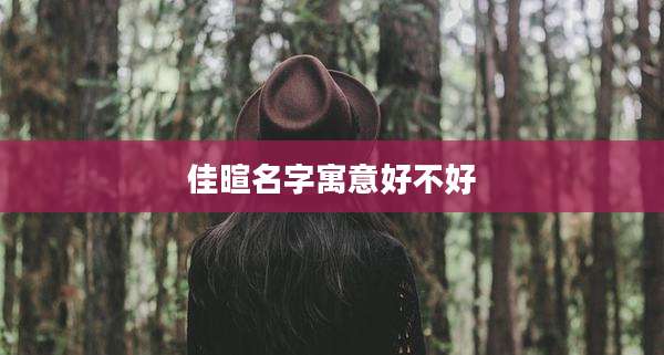 佳暄名字寓意好不好