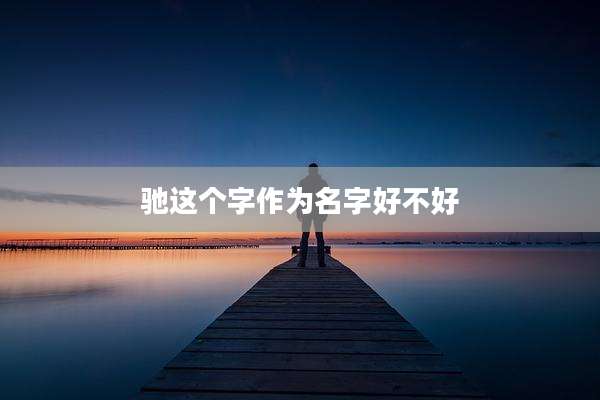 驰这个字作为名字好不好