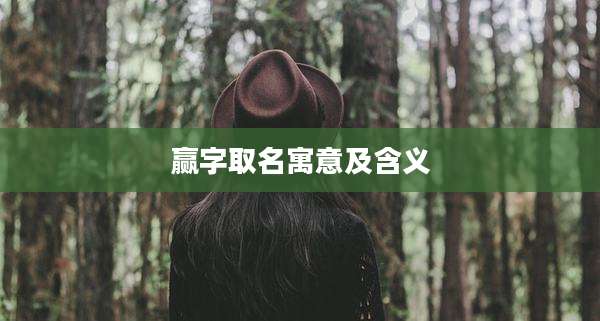 赢字取名寓意及含义