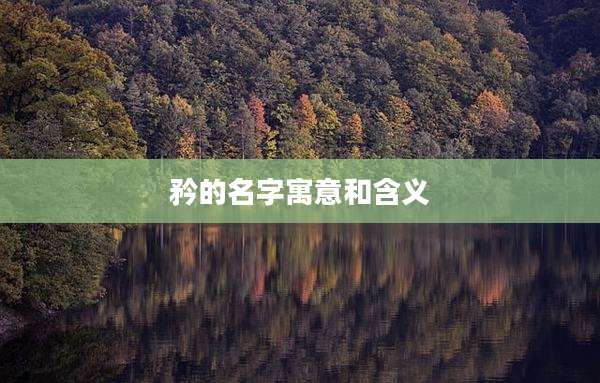 矜的名字寓意和含义