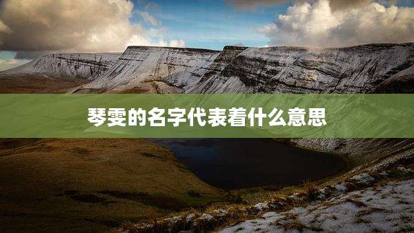 琴雯的名字代表着什么意思